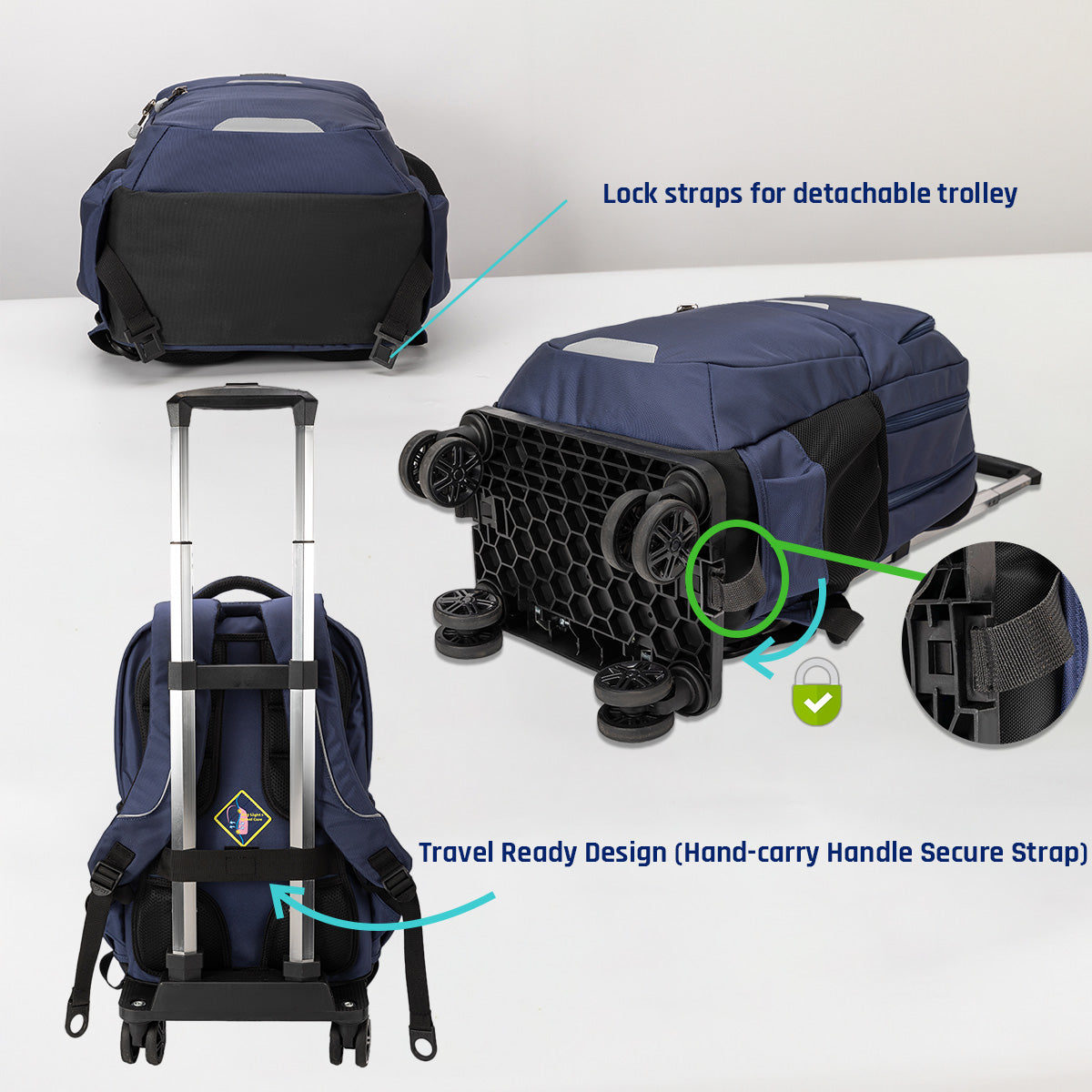 Impact Detachable Trolley Backpack IP-2300