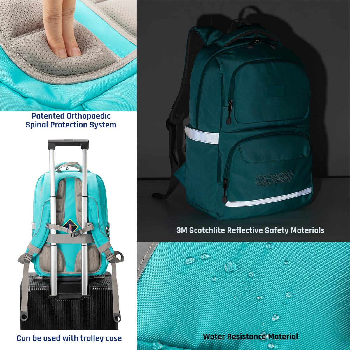 Impact School Bag Impact Posture Correction Ergonomic Backpack, IPEG-2370 Ergoworks