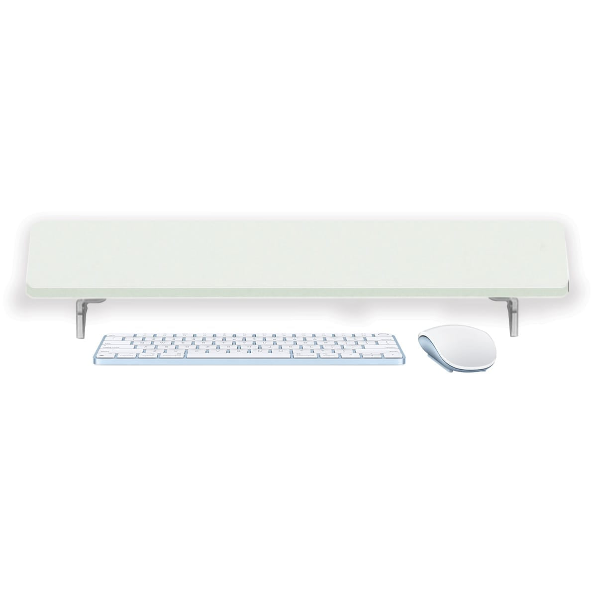 Ergoworks Monitor Raiser MFC_White Customize Monitor Stand Riser Desk Organizer Ergoworks