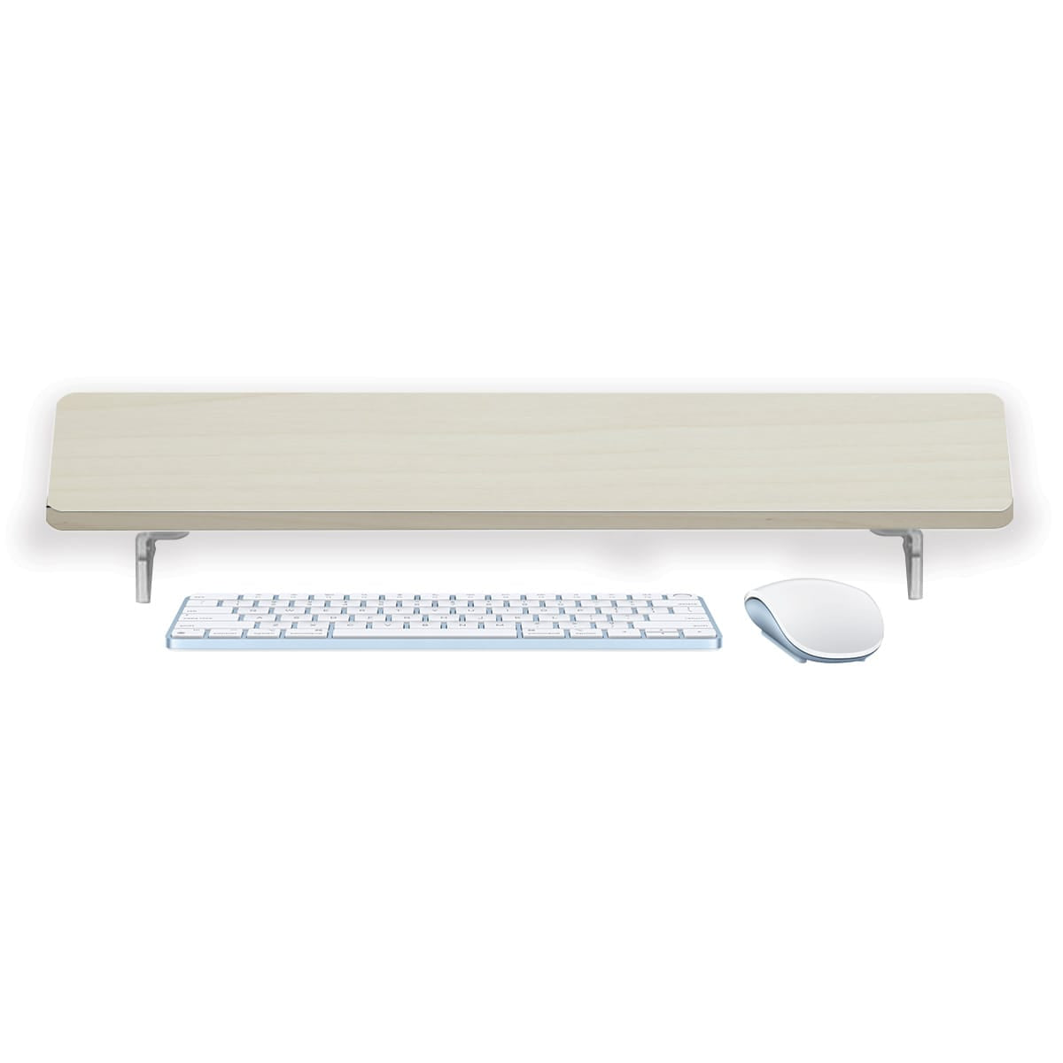 Ergoworks Monitor Raiser MFC_Ivory Maple Customize Monitor Stand Riser Desk Organizer Ergoworks