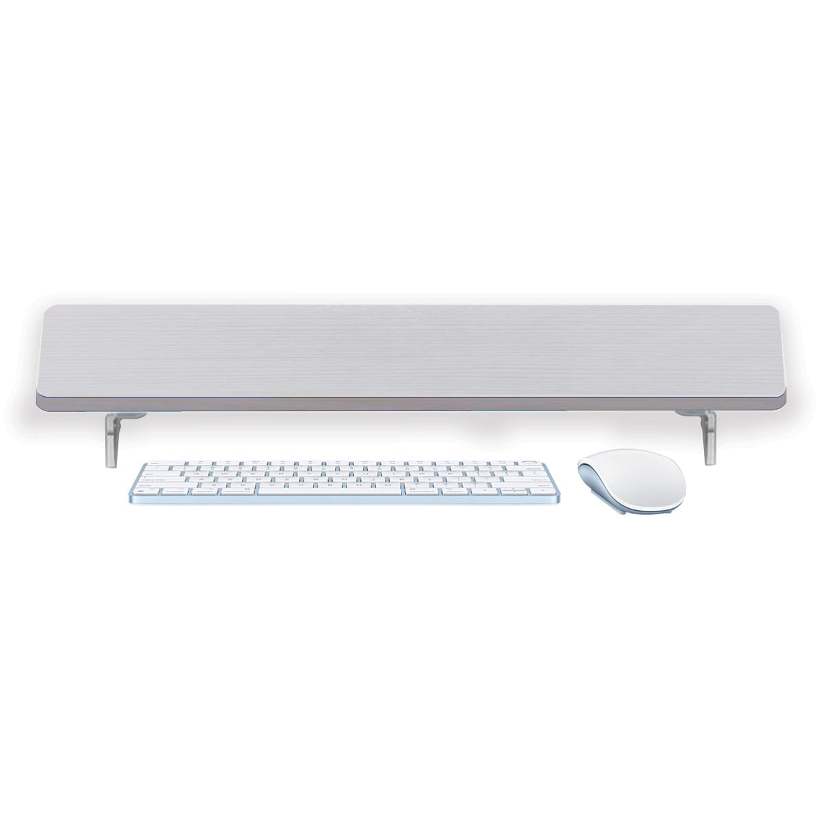 Ergoworks Monitor Raiser MFC_White Wash Pearl Customize Monitor Stand Riser Desk Organizer Ergoworks