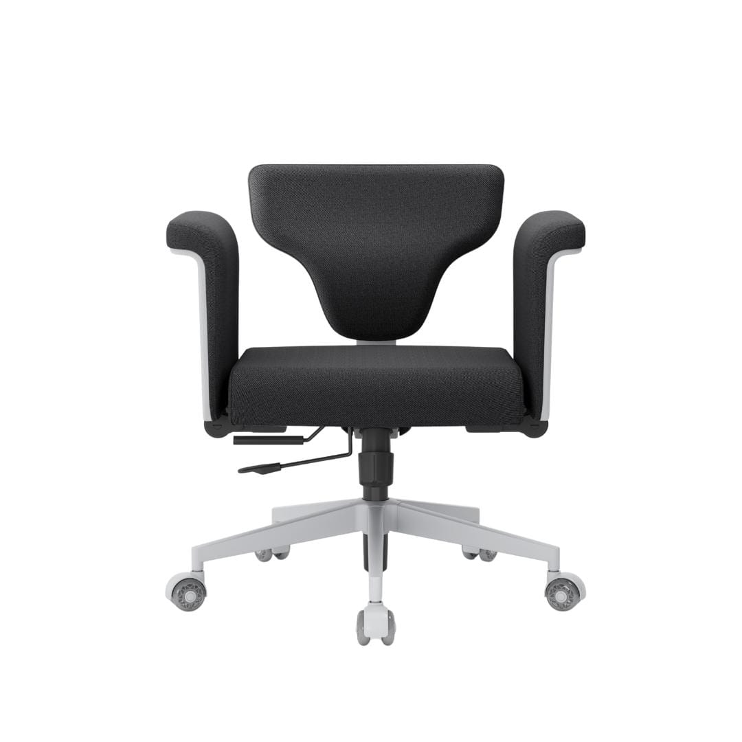Ergoworks Office Chairs Grey Synthetic Leather Mellow Chair Ergoworks