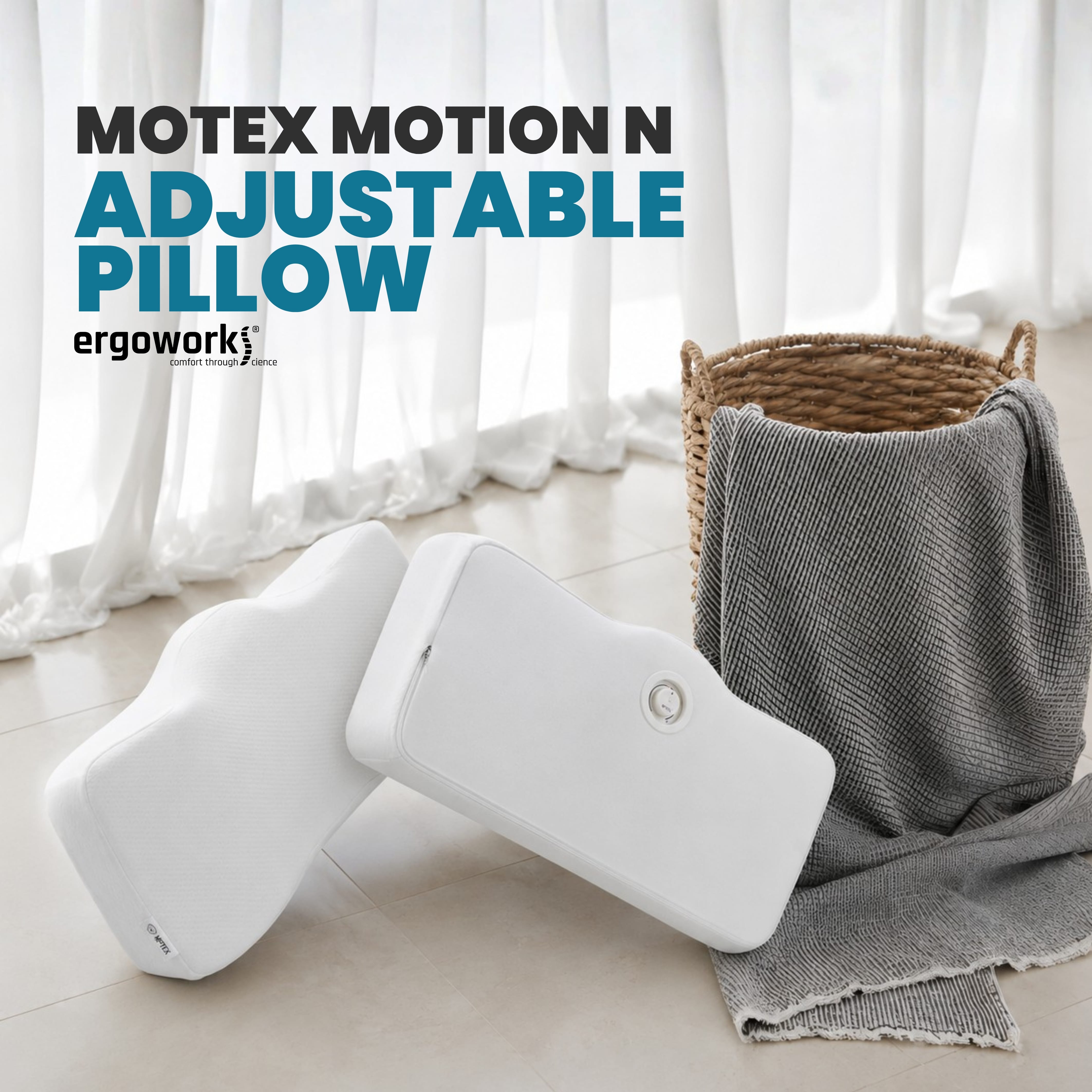 Motex Pillows S-M Motex Motion N Ergonomic Memory Foam Pillow Ergoworks