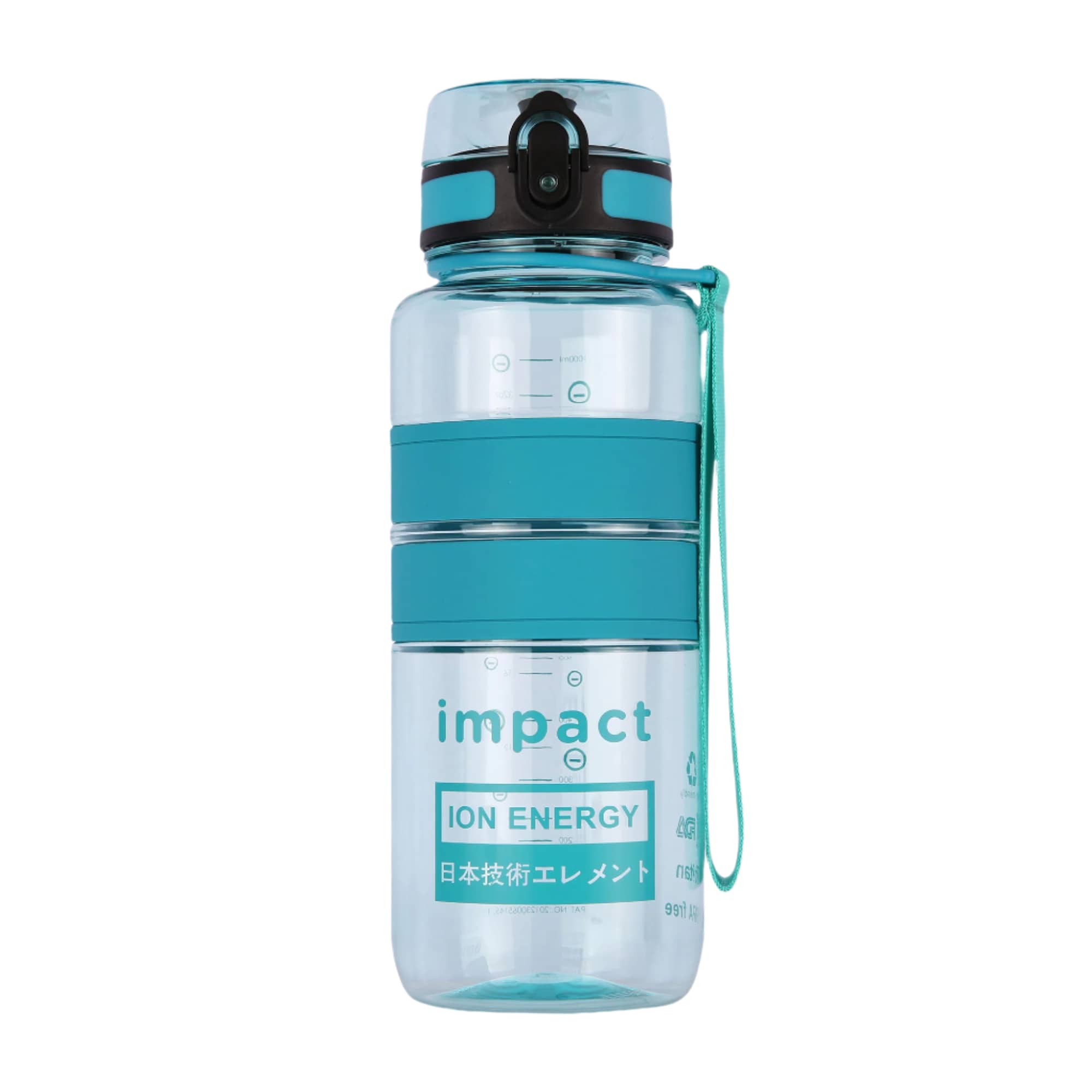 Water Bottle Water Bottles Blue Green / 1000ML Nano Ionizer USA Tritan Jump Lid Ergo Bottle, 1000ML Ergoworks
