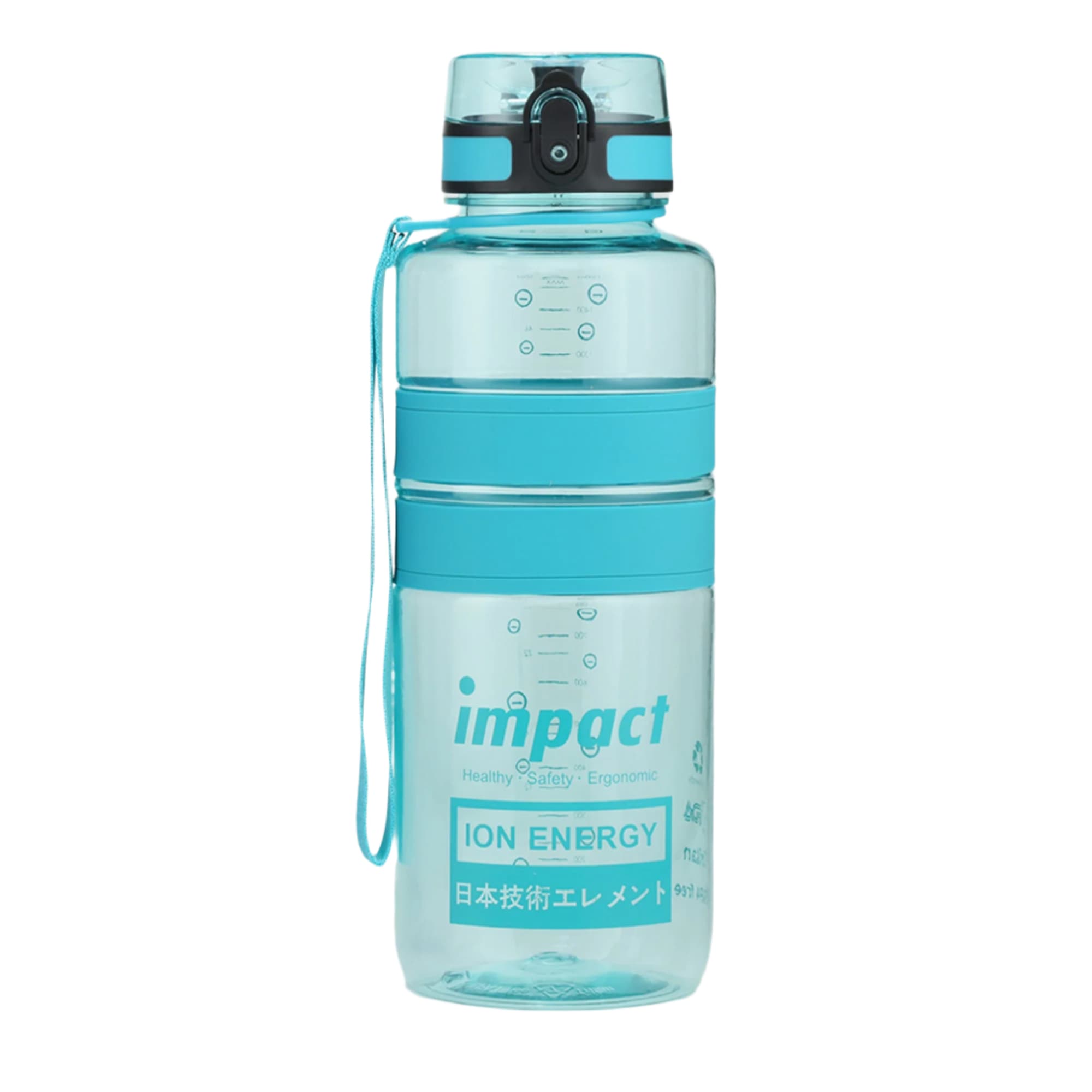 Water Bottle Water Bottles Blue Green / 1500ML Nano Ionizer USA Tritan Jump Lid Ergo Bottle, 1500ML Ergoworks