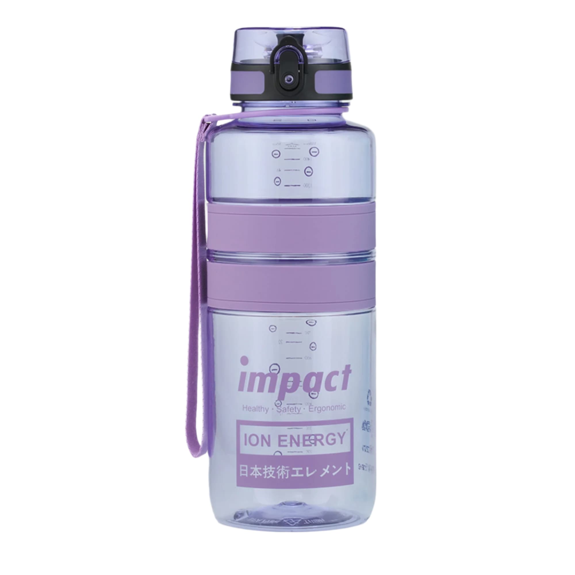 Water Bottle Water Bottles Purple / 1500ML Nano Ionizer USA Tritan Jump Lid Ergo Bottle, 1500ML Ergoworks