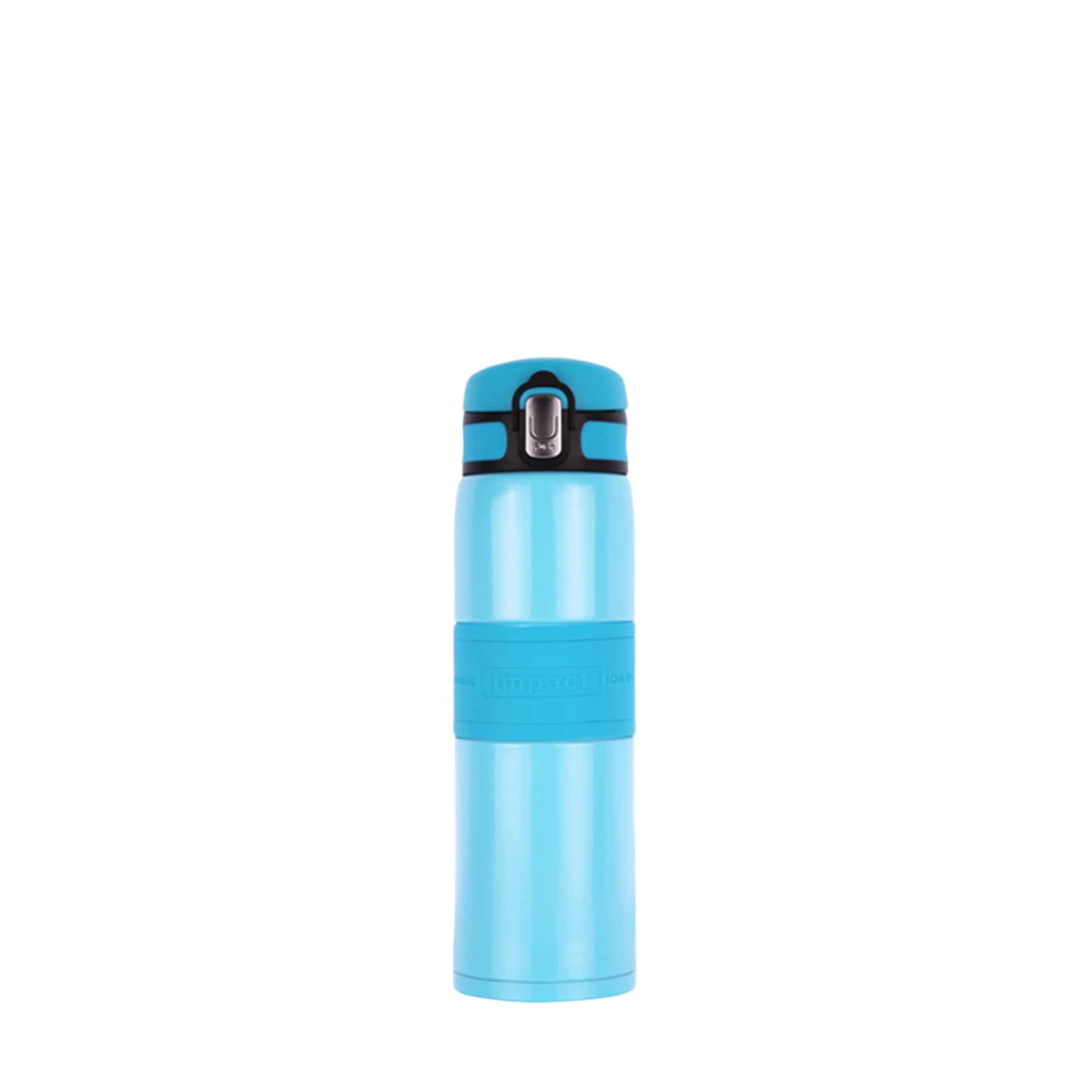 Water Bottle Thermo Flask Blue / 410ML Japan Nano Ion Energy Stainless Steel Screw Lid Water Bottle, 410ML Ergoworks