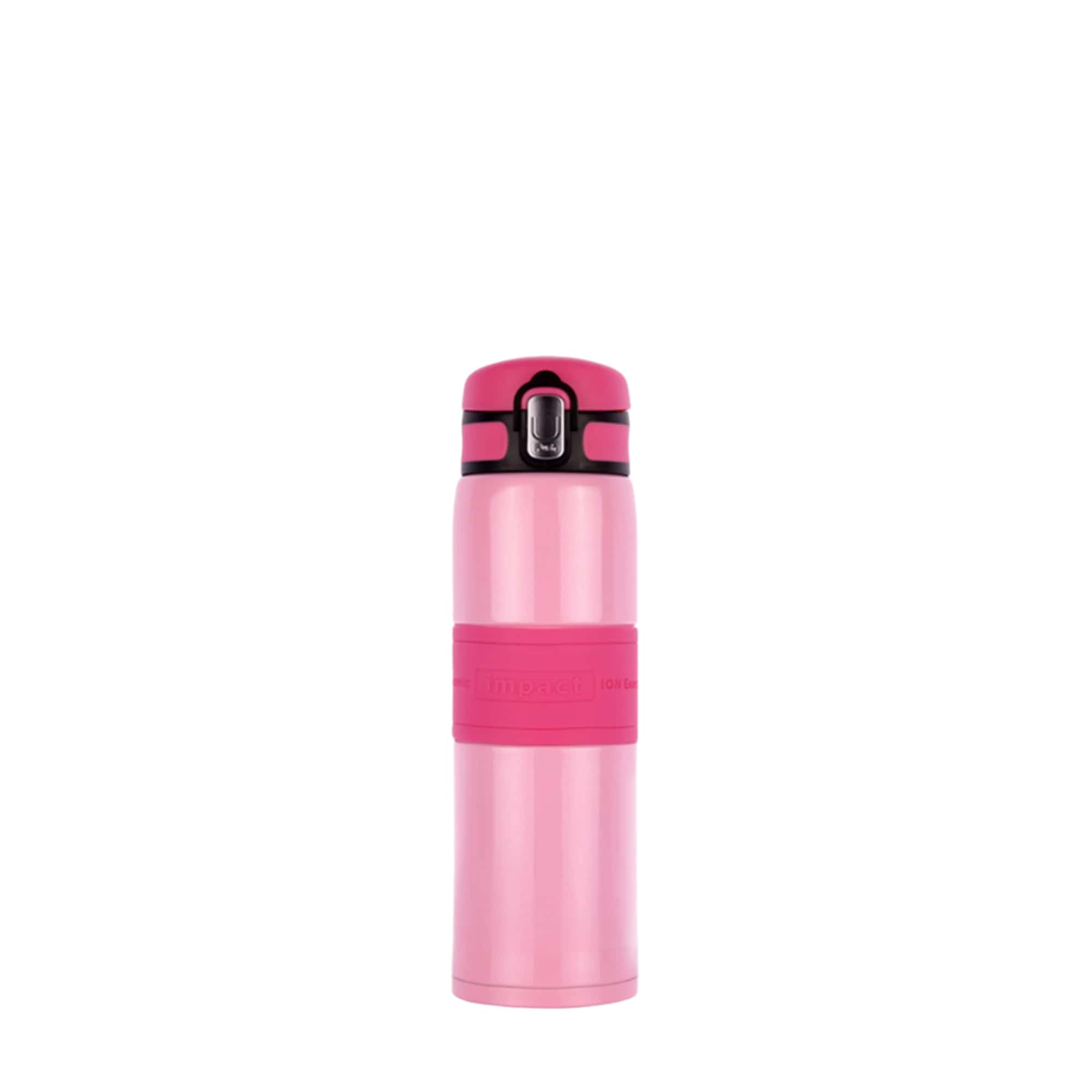 Water Bottle Thermo Flask Pink / 410ML Japan Nano Ion Energy Stainless Steel Screw Lid Water Bottle, 410ML Ergoworks