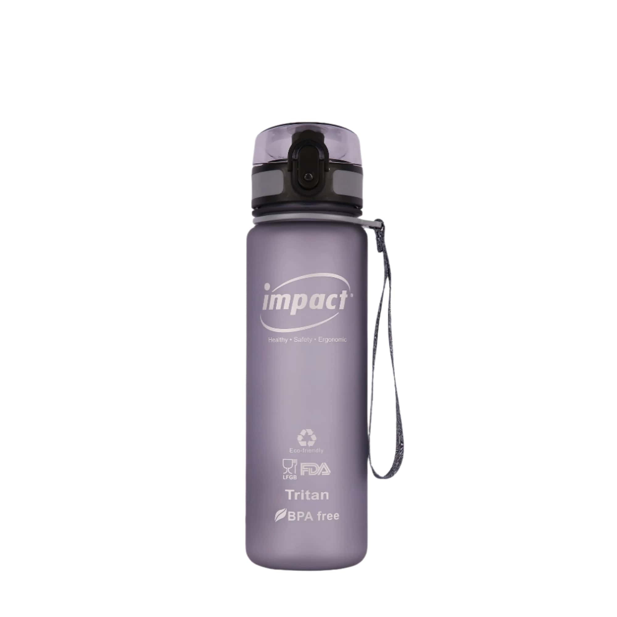 Water Bottle Grey / 500ML USA Tritan Jump Lid Design Ergo Bottle, 500ML Ergoworks