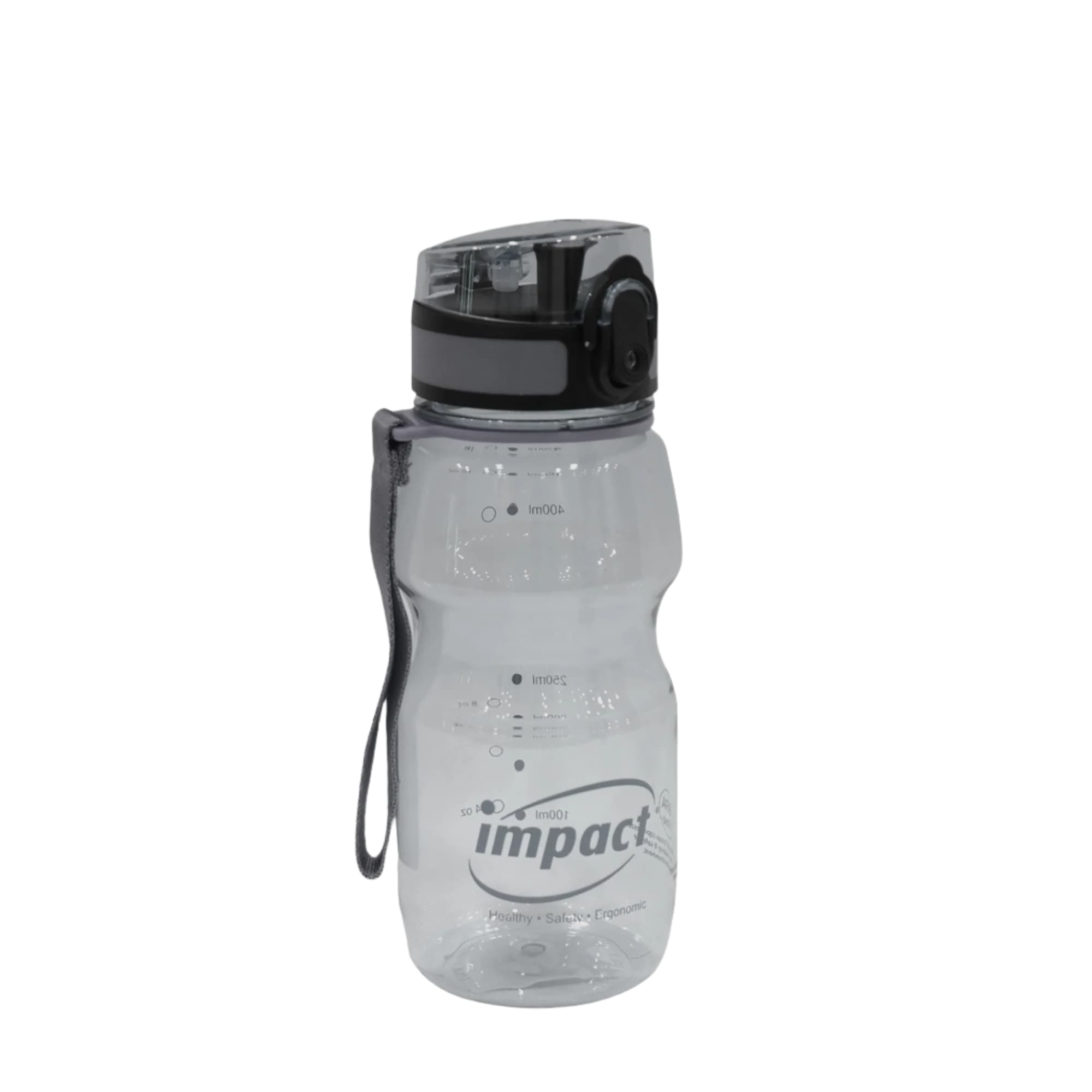 Water Bottle Grey / 500ML USA Tritan Jump Lid Design Ergo Bottle, 500ML Ergoworks