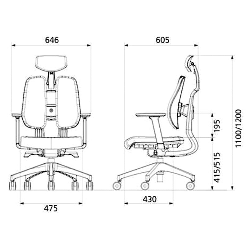 Duotex Office Ergonomic Chair D2-200-TS