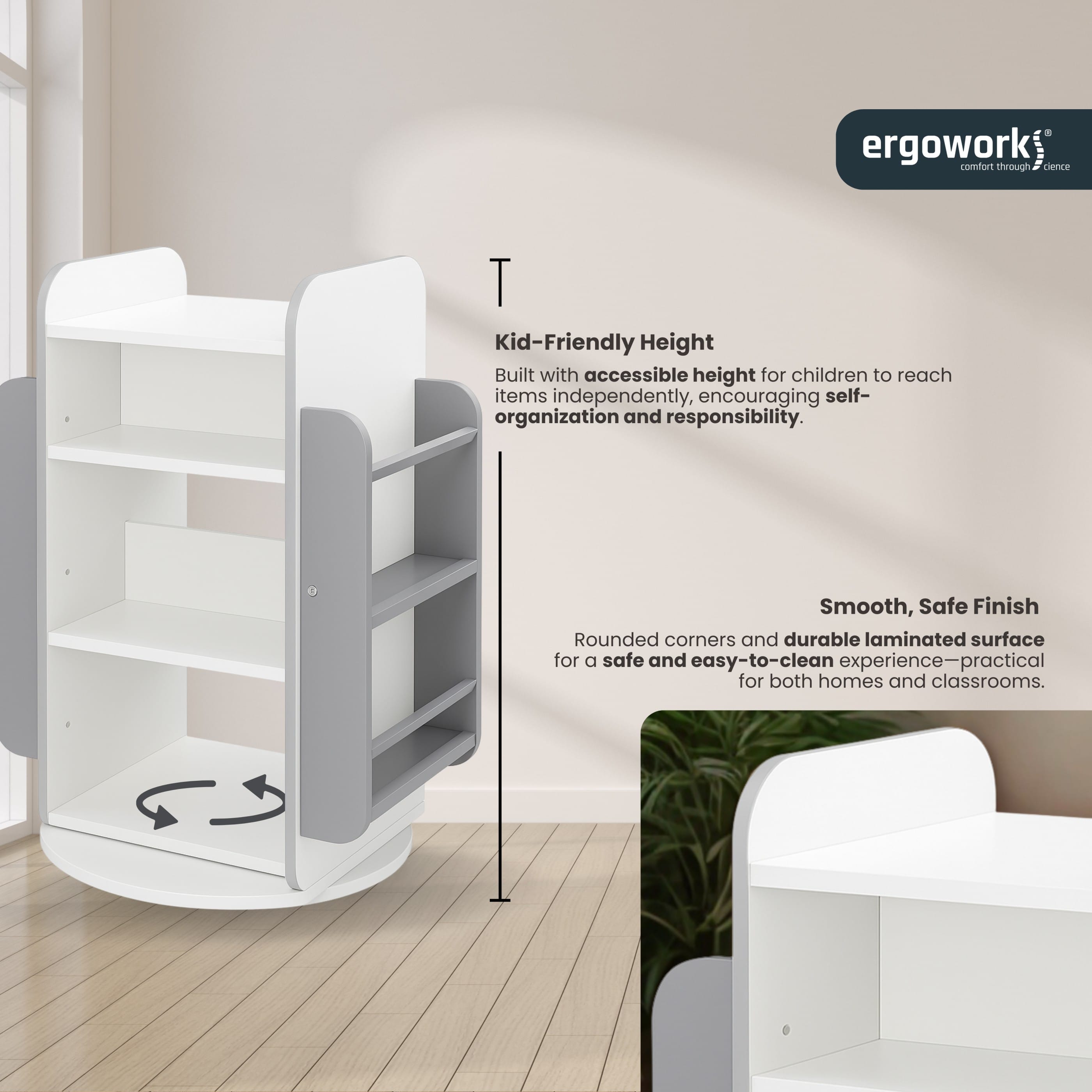Ergoworks Spindle Bookshelf Ergoworks