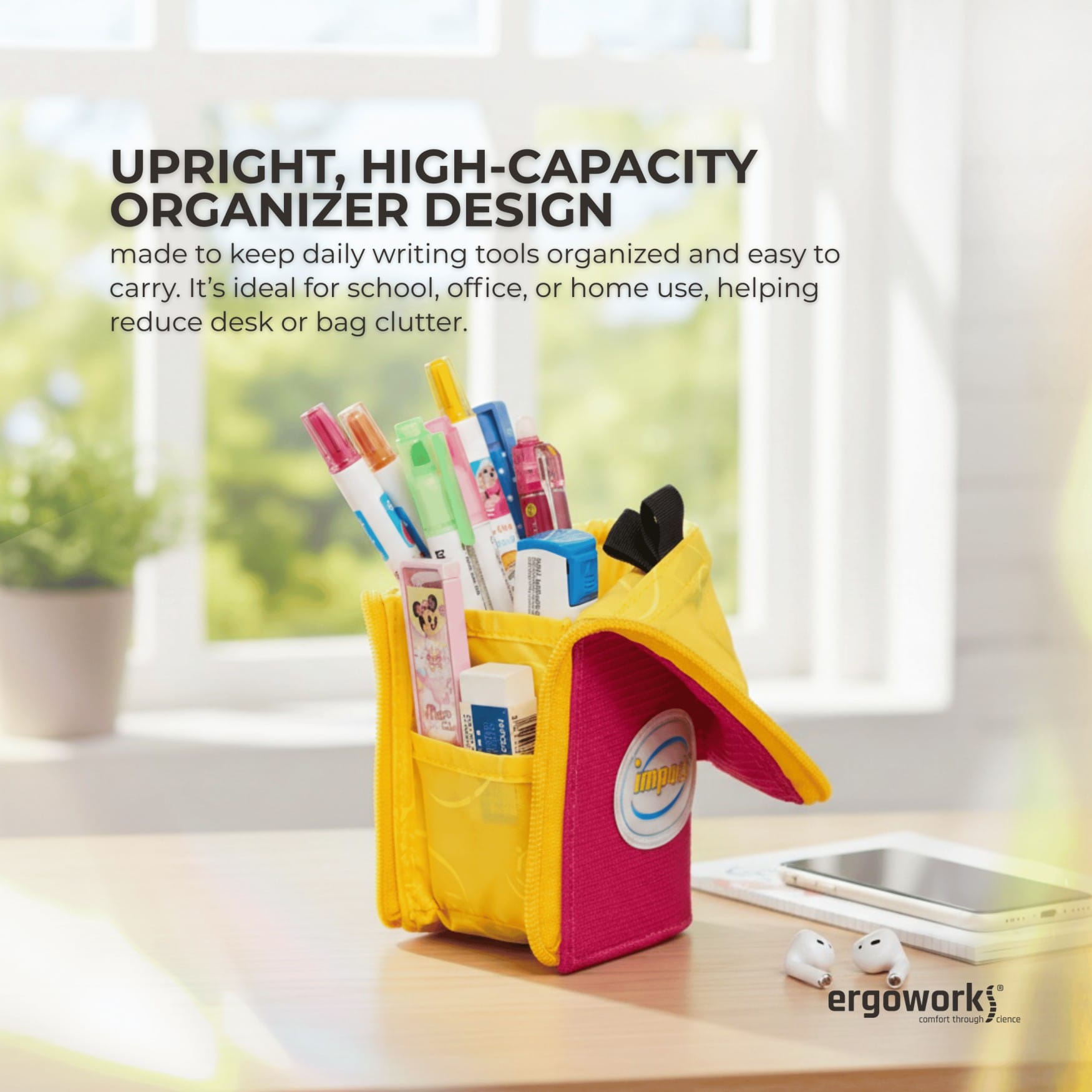 Impact Pencil Case IMPACT IM-00048 Ergonomic Stationery Bag Ergoworks