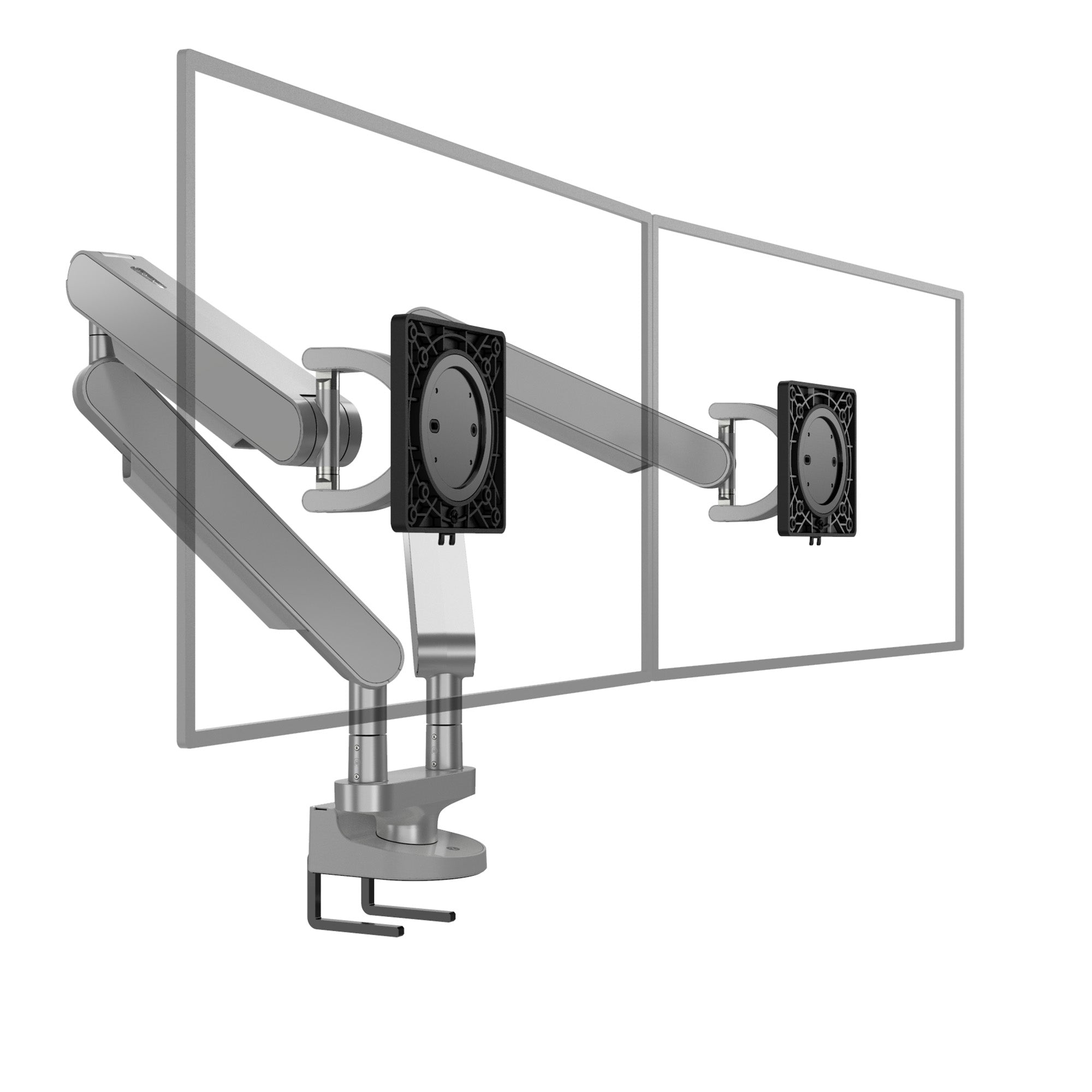 Premium Dual Desk Mount Vesa Monitor Arm - Ergoworks