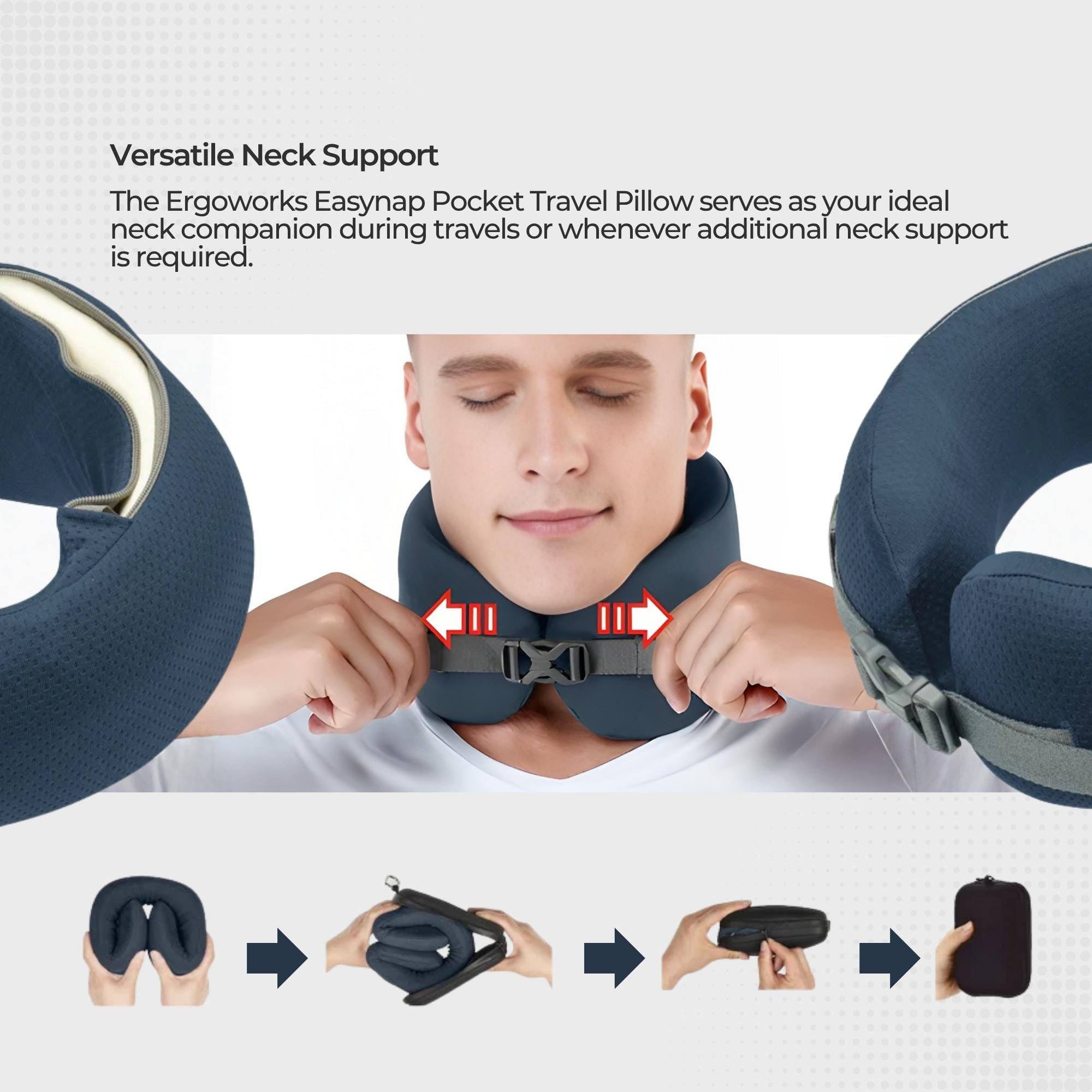 Ergoworks Pillows Easynap Pocket Travel Pillow (Small) Ergoworks