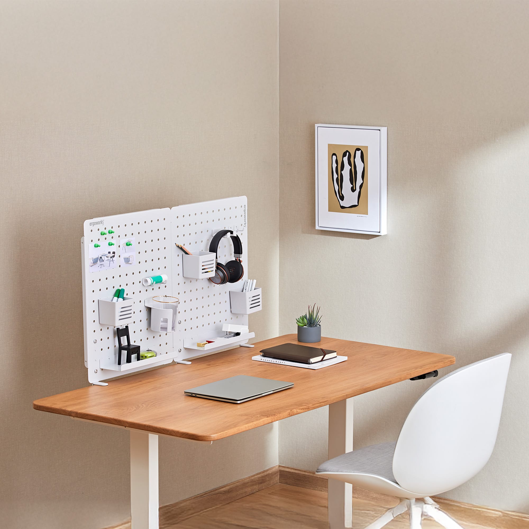 Ergoworks Desk Organizer Desk Back Pegboard Organizer Ergoworks