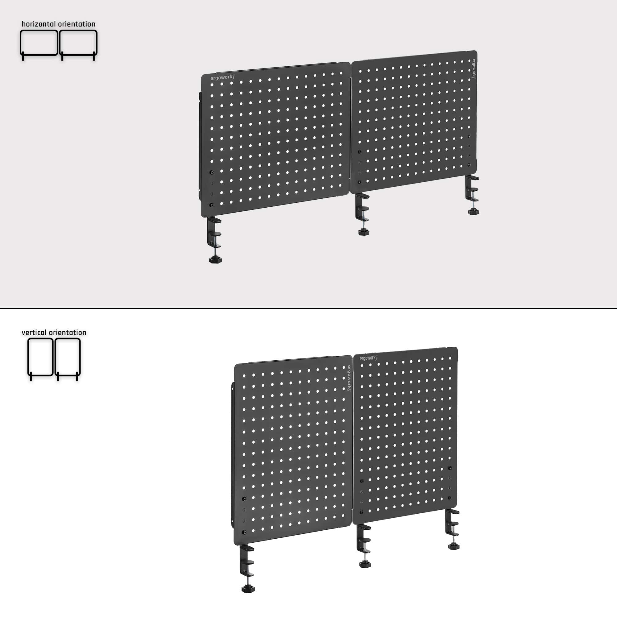 Ergoworks Desk Organizer Desk Back Pegboard Organizer Ergoworks
