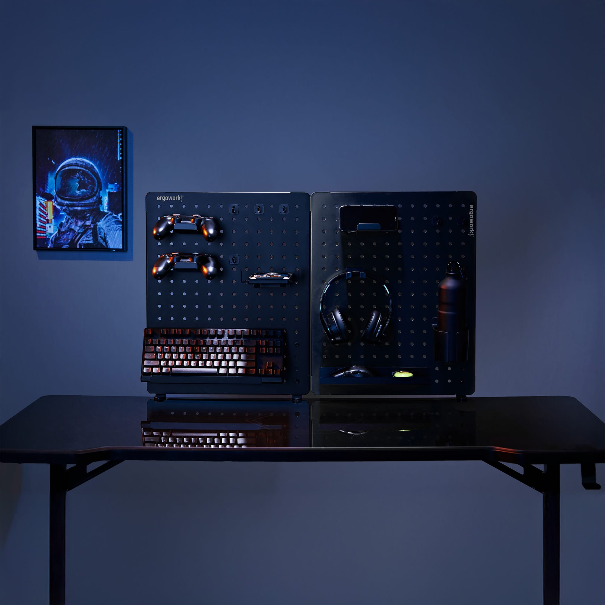 Ergoworks Desk Organizer Desk Back Pegboard Organizer Ergoworks