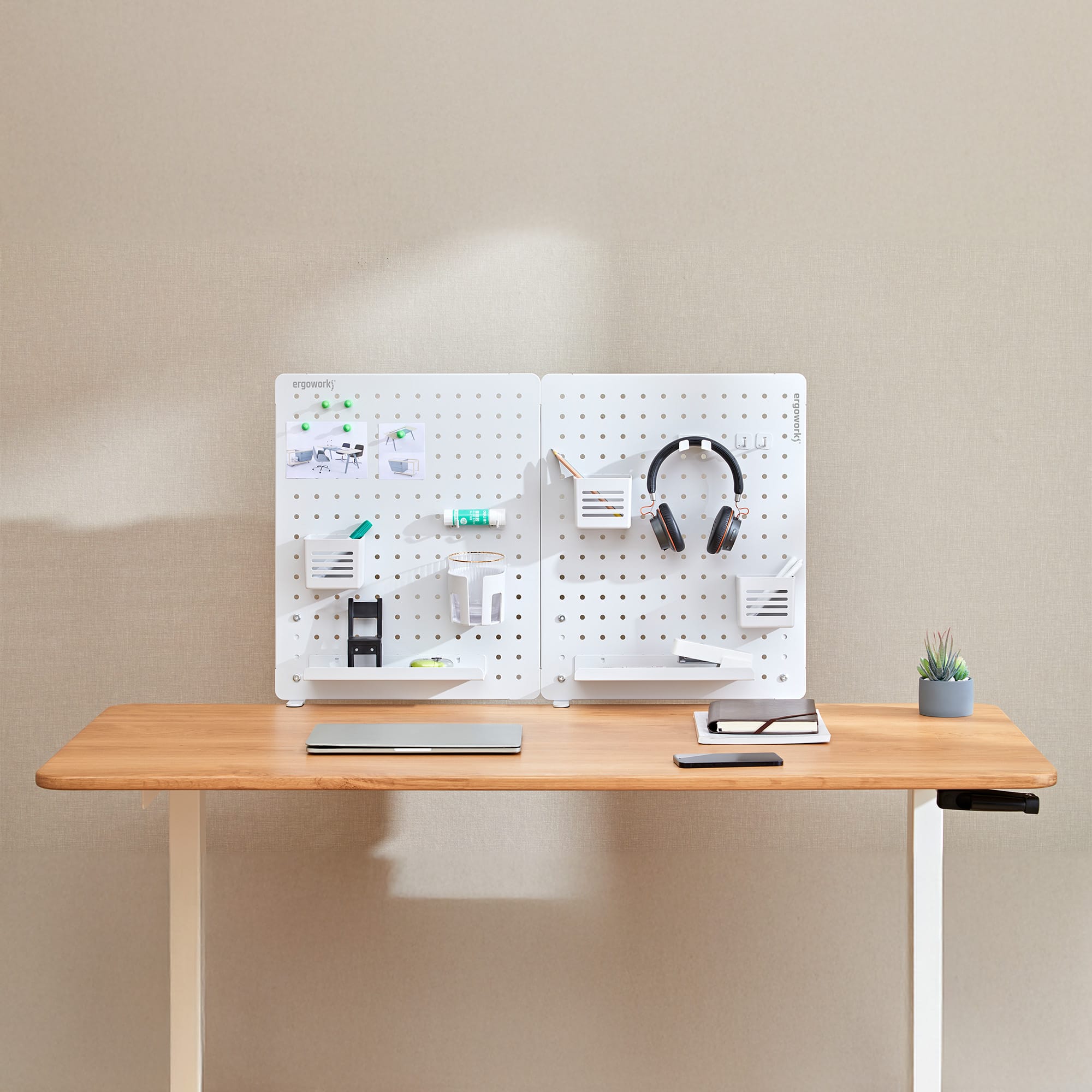 Ergoworks Desk Organizer Desk Back Pegboard Organizer Ergoworks