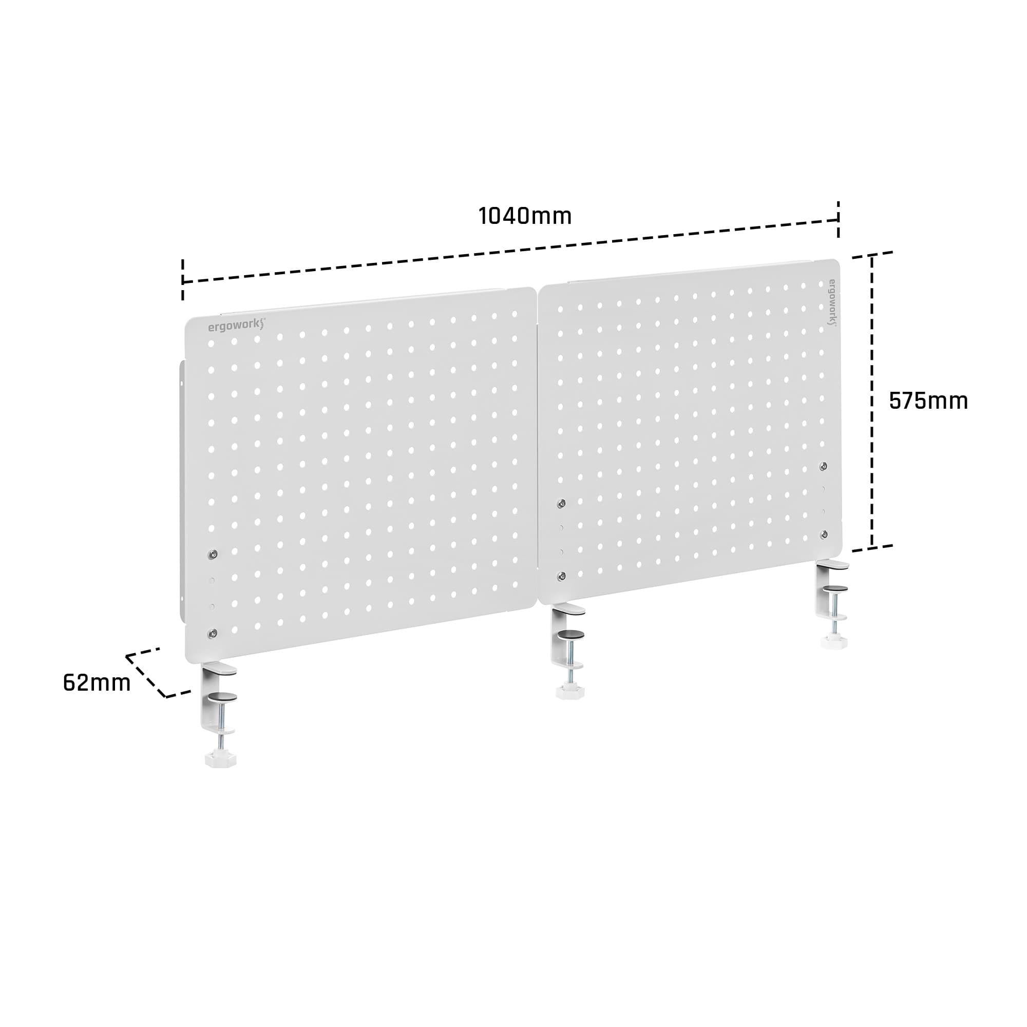 Ergoworks Desk Organizer Desk Back Pegboard Organizer Ergoworks