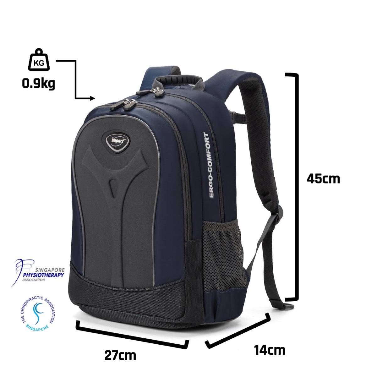 Impact Posture Correction Ergonomic Backpack, IPEG-167 - Ergoworks