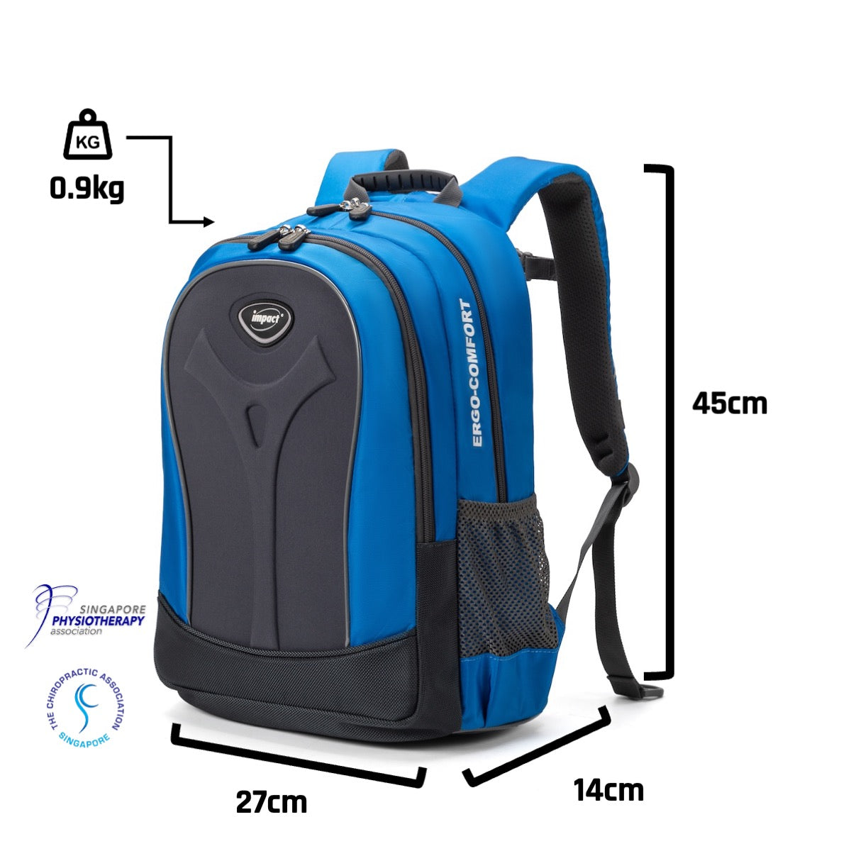 Impact Posture Correction Ergonomic Backpack, IPEG-167 - Ergoworks