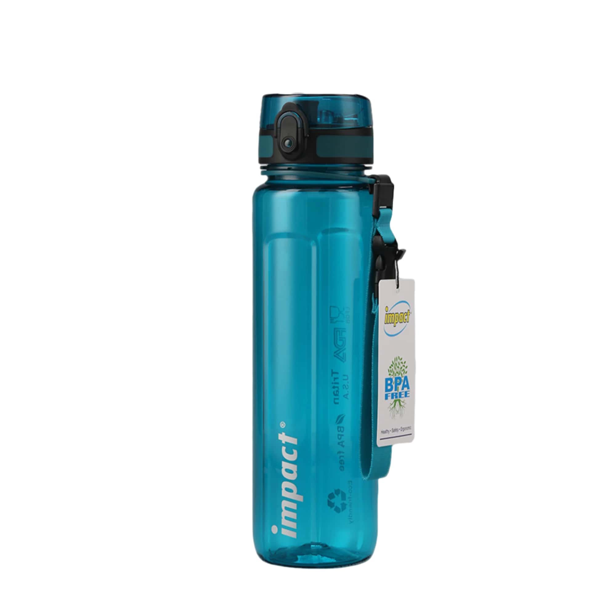 Water Bottle Cyan / 950ML Tritan Jump Lid Ergo Bottle, 950ML Ergoworks