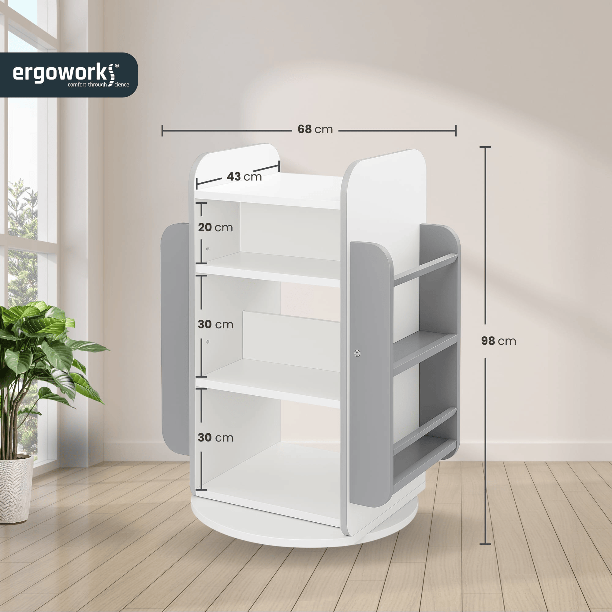 Ergoworks Spindle Bookshelf Ergoworks