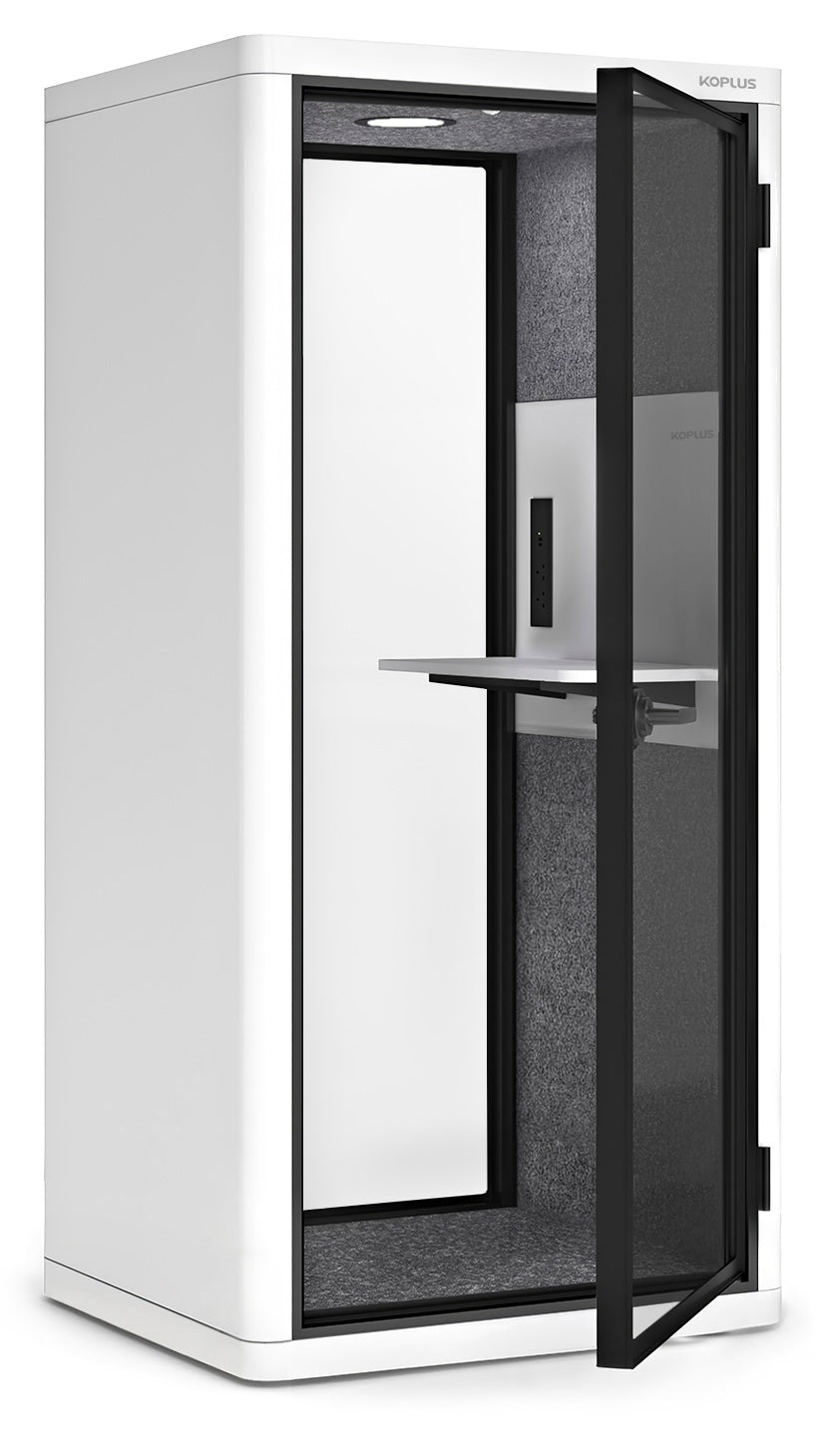 Soundproof Acoustic Phone Booth Single Pod With Sofa (MILLI-SIT) - Ergoworks