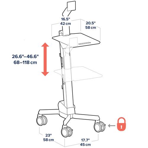 (INDENT ORDER) ERGOTRON - ET-24-206-214 - Neo-Flex® LCD Cart