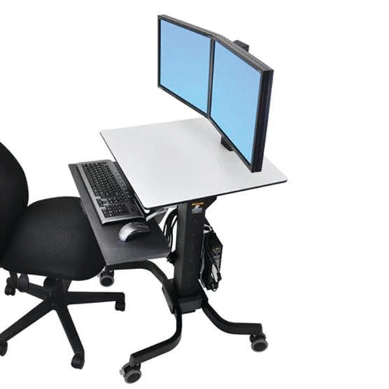 WorkFit-C, Dual Sit-Stand Workstation - Ergoworks