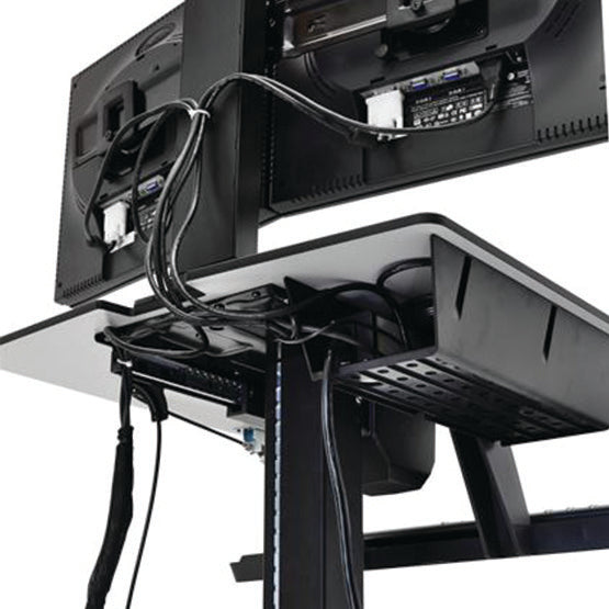 WorkFit-C, Dual Sit-Stand Workstation - Ergoworks