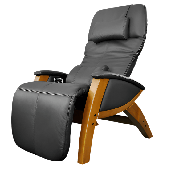 Ergoworks POS Electric Massaging Chairs Black Genuine Leather / 1 Year Standard Warranty (Included) Zero Gravity Massage Recliner Chair Ergoworks