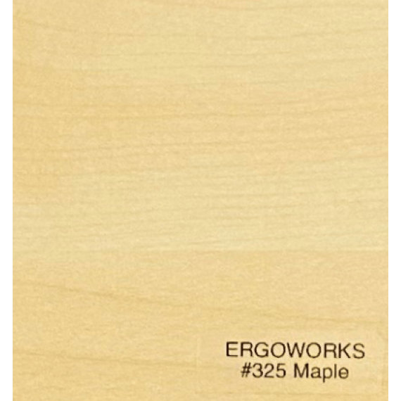 Ergoworks Under-Desk Accessories IVORY MAPLE EW-2D1F-MFC374 Mobile Pedestal Drawer with Lock and Castors Ergoworks