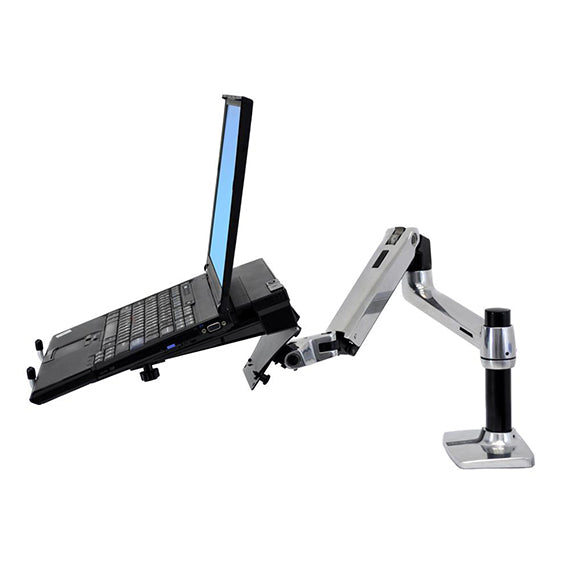 LX Desk Mount Monitor Arm (polished aluminum) - Ergoworks