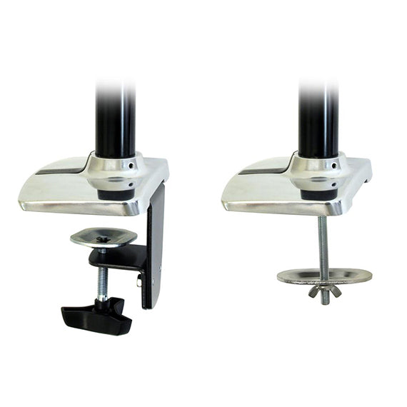 LX Desk Mount Monitor Arm (polished aluminum) - Ergoworks
