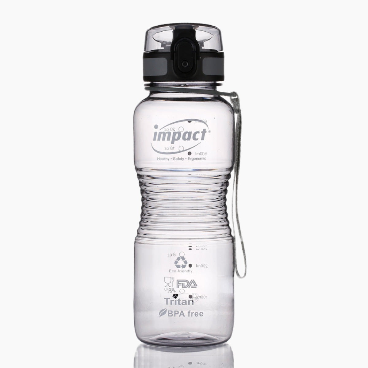 IMPACT - 650-08-XCL - 650ML  USA Tritan Jump Lid Ergo Water Bottle