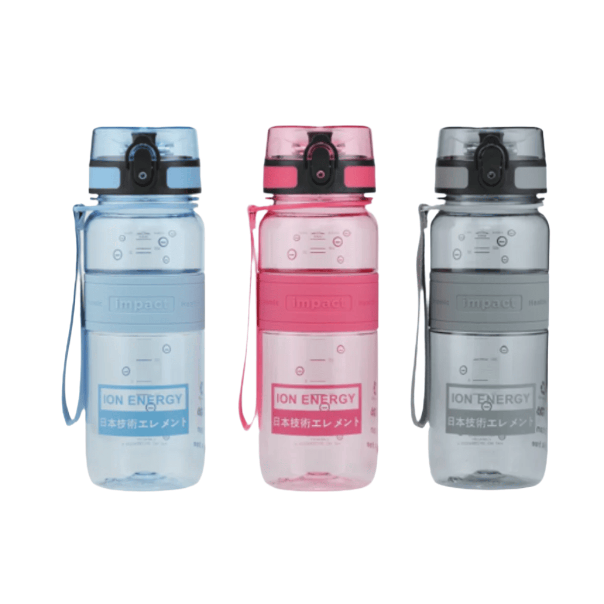 Water Bottle Water Bottles Nano Ionizer USA Tritan Jump Lid Ergo Bottle, 650ML Ergoworks