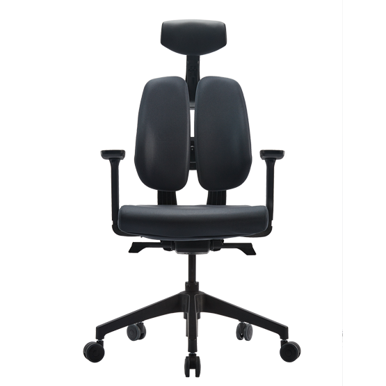 DUOREST DUOTEX Collection Office Home Award Winning Ergonomic Chair, Black Frame - D2-200-TS138