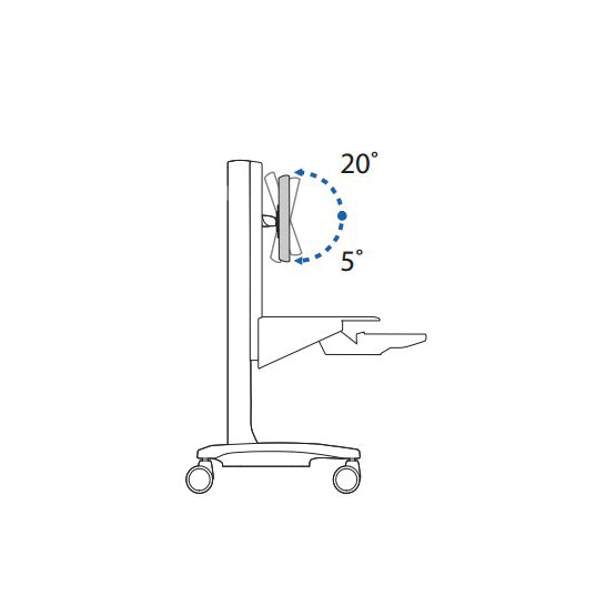 WorkFit-C, Single LD Sit-Stand Workstation - Ergoworks