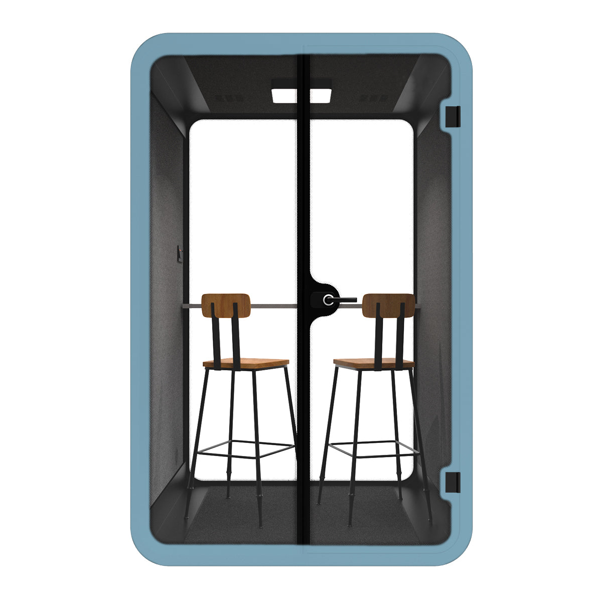 Soundproof Acoustic Collaborative Work Booth with Bar Chair - Ergoworks