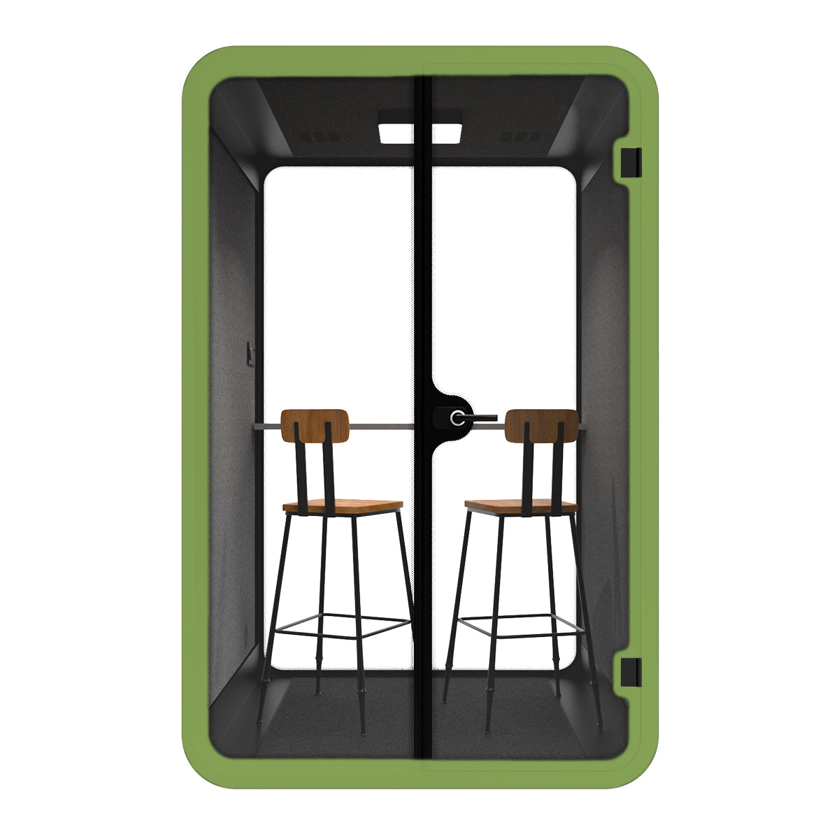Soundproof Acoustic Collaborative Work Booth with Bar Chair - Ergoworks
