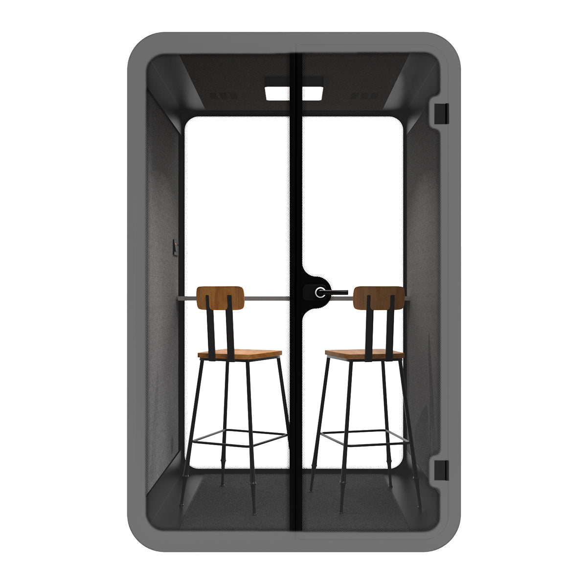 Acoustic Collaborative Booth with Bar Chair