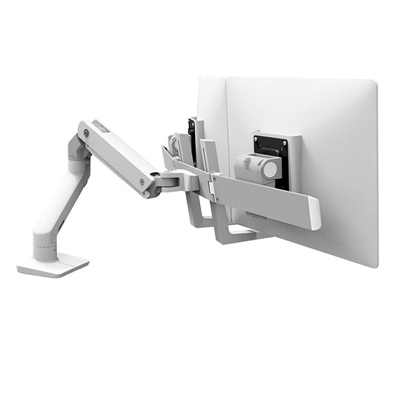 (INDENT ORDER) ERGOTRON - ET-45-476-216 - HX Desk Mount Dual Monitor Arm (white)