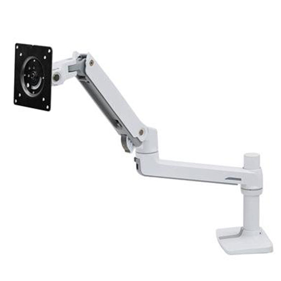 LX Desk Mount LCD Monitor Arm, White - Ergoworks