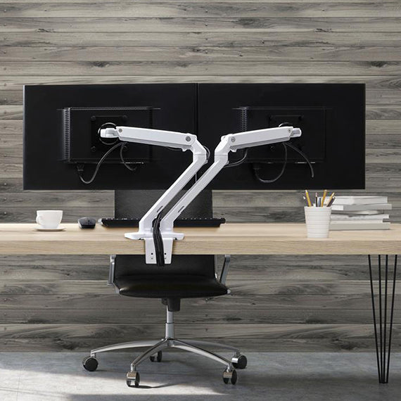 (INDENT ORDER) ERGOTRON - ET-45-496-216 - MXV Desk Dual Monitor Arm (white)