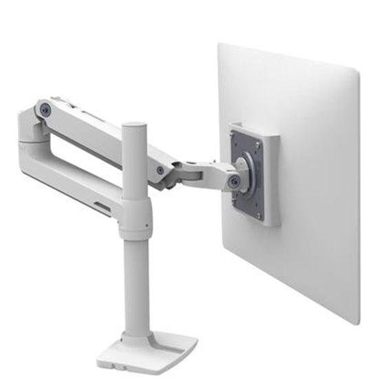 ERGOTRON - ET-45-537-216 - LX Desk Mount Monitor Stand, Tall Pole, Bright White Texture