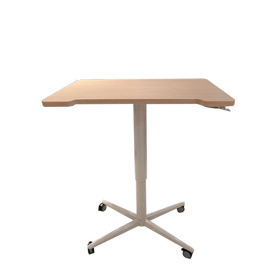 Mobile Single Pole Pneumatic Adjustable Desk ERGOWORKS