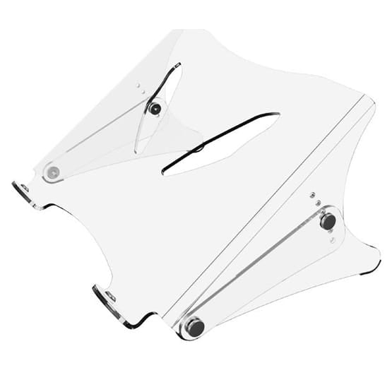 Ergoworks Laptop Stand Acrylic Adjustable Laptop Stand and Document Holder Ergoworks