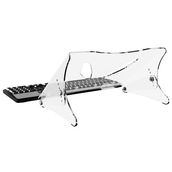 Acrylic Adjustable Laptop Stand and Document Holder - Ergoworks